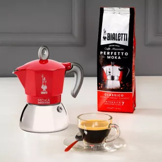 INDUKCIA ČERV. 4P. MOKA KANVIČKA BIALETTI
