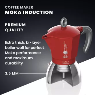 INDUKCIA ČERV. 4P. MOKA KANVIČKA BIALETTI