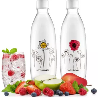 Fľaša FUSE 2 x 1l Kvety v zime SODA