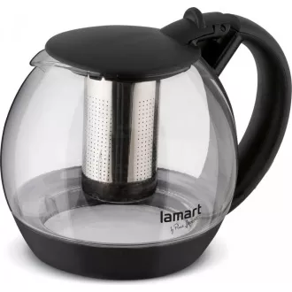 LT7058 KANVICA SKLO 2L ČIERNA BULB LAMART
