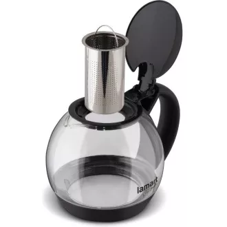 LT7058 KANVICA SKLO 2L ČIERNA BULB LAMART