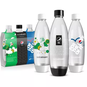 Fľaša FUSE 3 x 1l PEPSI SODASTREAM Fľaša FUSE 3 x 1l PEPSI SODASTREAM