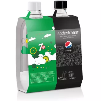 Fľaša JET 7UP & Pepsi Max 2x 1l SODA
