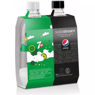 Fľaša JET 7UP & Pepsi Max 2x 1l SODA
