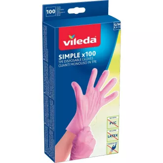 SIMPLE RUKAVICA S/M 100KS VILEDA