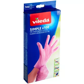SIMPLE RUKAVICA S/M 100KS VILEDA
