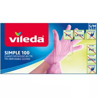 SIMPLE RUKAVICA S/M 100KS VILEDA