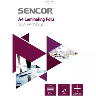 SLA FA4M250 Fólia A4 250mic 25ks SENCOR