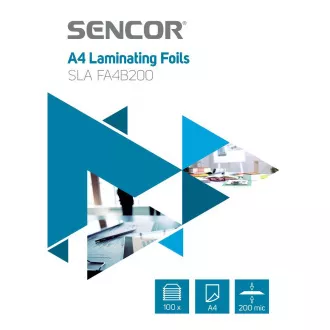 SLA FA4B200 Fólia A4 200mic 100ks SENCOR