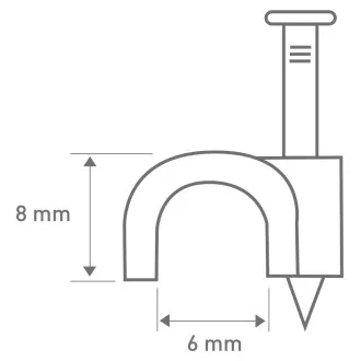 RCC 6 kábl. príchytka 6mm 40ks RETLUX RCC 6 kábl. príchytka 6mm 40ks RETLUX