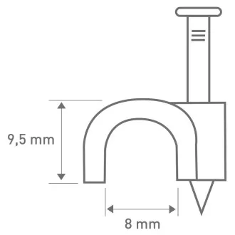 RCC 8 kábl. príchytka 8mm 30ks RETLUX