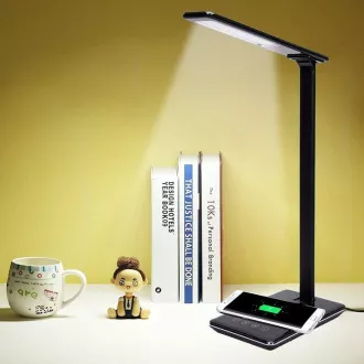 RTL 198 stm.LED lampa čierna Qi 5W RETLUX