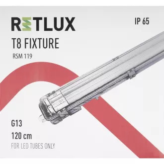 RSM 119 prisadz.IP65 1,2m pre 2xT8 RETLUX