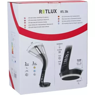 RTL 204 stm.LED lamp.čierna Qi 6W RETLUX RTL 204 stm.LED lamp.čierna Qi 6W RETLUX