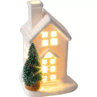 RXL 391 Porcelán domček LED 11,5cm RETLUX