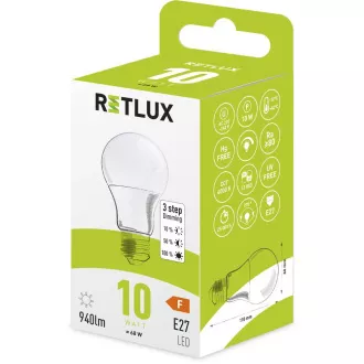 RLL 450 A60 E27 3DIMM 10 W CW RETLUX