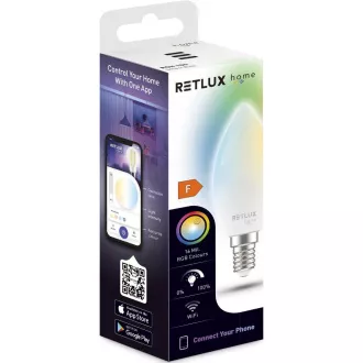 RSH 100 C37 E14 žiar. 4,5W RGB CCT RETLUX