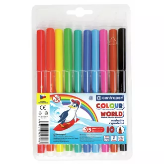Popisovač Centropen 7550/10 10 farieb valcový hrot 1mm