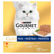 GOURMET Gold Multipack 8x85g paštéty tuniak/pečeň/morka/hovädzie