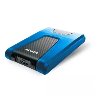 ADATA Externý HDD 1TB USB 3.1 DashDrive Durable HD650, modrý (gumový, nárazu odolný)