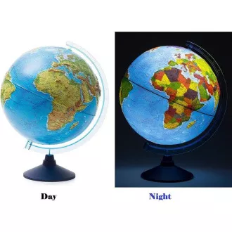 Alaysky Globe 32 cm Reliéfny fyzický a politický glóbus s LED podsvietením, v slovenčine Alaysky Globe 32 cm Reliéfny fyzický a politický glóbus s LED podsvietením, v slovenčine
