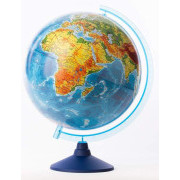 Alaysky Globe 25 cm Reliéfny fyzický a politický glóbus s LED podsvietením popisky EN