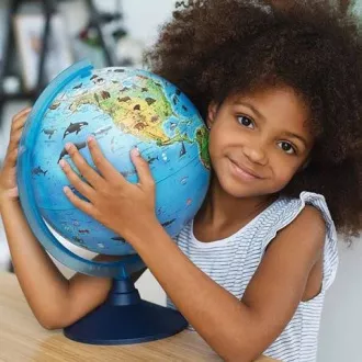 Alaysky Globe 25 cm Zoogeografický glóbus pre predškolské deti, popisky v angličtine