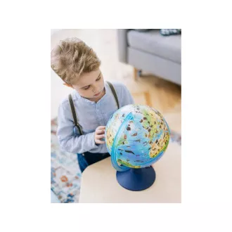 Alaysky Globe 32 cm Zoogeografický bezkáblový glóbus pre deti s LED podsvietením
