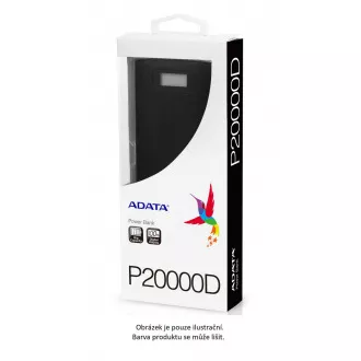 ADATA PowerBank P20000D - externá batéria pre mobil/tablet 20000mAh, 2, 1A, biela ADATA PowerBank P20000D - externá batéria pre mobil/tablet 20000mAh, 2, 1A, biela