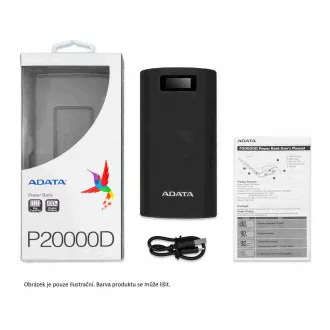 ADATA PowerBank P20000D - externá batéria pre mobil/tablet 20000mAh, 2, 1A, biela ADATA PowerBank P20000D - externá batéria pre mobil/tablet 20000mAh, 2, 1A, biela