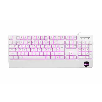C-TECH klávesnica KB-104W, USB, 3 farby podsvietenia, biela, CZ/SK C-TECH klávesnica KB-104W, USB, 3 farby podsvietenia, biela, CZ/SK