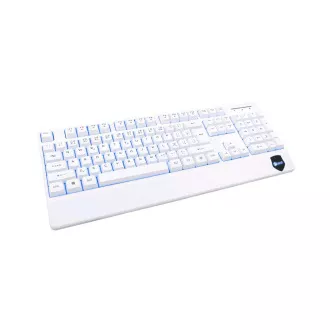 C-TECH klávesnica KB-104W, USB, 3 farby podsvietenia, biela, CZ/SK C-TECH klávesnica KB-104W, USB, 3 farby podsvietenia, biela, CZ/SK