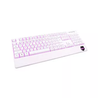 C-TECH klávesnica KB-104W, USB, 3 farby podsvietenia, biela, CZ/SK C-TECH klávesnica KB-104W, USB, 3 farby podsvietenia, biela, CZ/SK