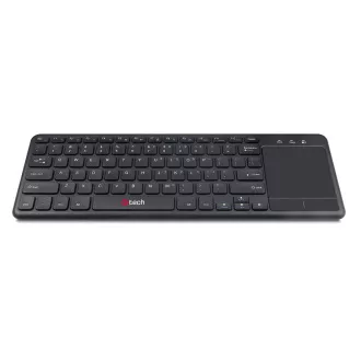 C-TECH klávesnica WLTK-01, bezdrôtová s touchpadom, čierna, USB