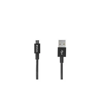 VERBATIM kábel Mirco B USB Cable Sync & Charge 100cm Black 48863 O2 polep