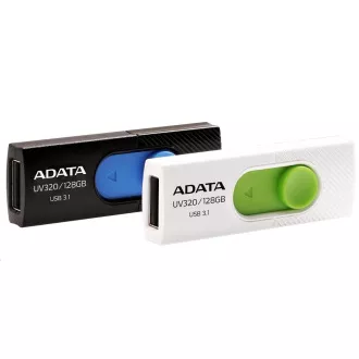 ADATA Flash Disk 128GB UV320, USB 3.1 Dash Drive, čierna / modrá