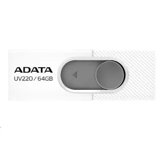 ADATA Flash Disk 32GB UV220, USB 2.0 Dash Drive, biela/sivá ADATA Flash Disk 32GB UV220, USB 2.0 Dash Drive, biela/sivá