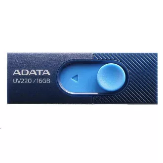 ADATA Flash Disk 16GB UV220, USB 2.0 Dash Drive, modrá/Navy ADATA Flash Disk 16GB UV220, USB 2.0 Dash Drive, modrá/Navy