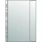 Obal A4 s chlopňou 238x310mm číry eurozáves PP 110mi 10ks