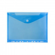 Obálka listová kabelka A4 eurozáves s cvokom PP modrá