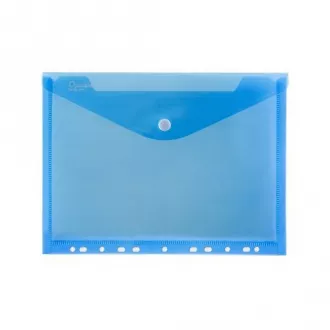 Obálka listová kabelka A4 eurozáves s cvokom PP modrá