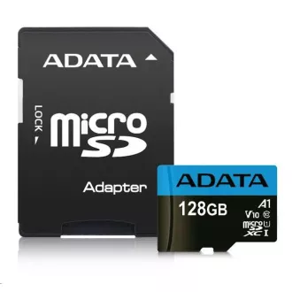 ADATA MicroSDXC karta 128GB Premier UHS-I Class 10 + adaptér