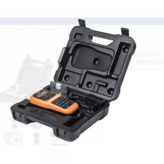 BROTHER tlačiareň štítkov PT-E110VP - 12mm, pásky TZe - popisovač - pre elektrikárov - s kufrom