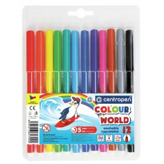 Popisovač Centropen 7550/12 12 farieb valcový hrot 1mm Popisovač Centropen 7550/12 12 farieb valcový hrot 1mm