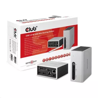 Club3D Dokovacia stanica USB-A 8v1, 1xHDMI, 1xDVI, 4xUSB, 1xRJ45, 1x3.5mm, šedá Club3D Dokovacia stanica USB-A 8v1, 1xHDMI, 1xDVI, 4xUSB, 1xRJ45, 1x3.5mm, šedá