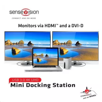 Club3D Dokovacia stanica USB-A 8v1, 1xHDMI, 1xDVI, 4xUSB, 1xRJ45, 1x3.5mm, šedá Club3D Dokovacia stanica USB-A 8v1, 1xHDMI, 1xDVI, 4xUSB, 1xRJ45, 1x3.5mm, šedá
