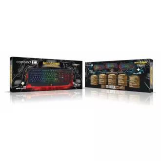 CONNECT IT BATTLE RNBW klávesnica pre hráčov, CZ/US