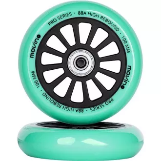 Náhradné kolieska na freestyle kolobežku MOVINO EDGE 100 mm, hliník, 2 ks, Zlatá