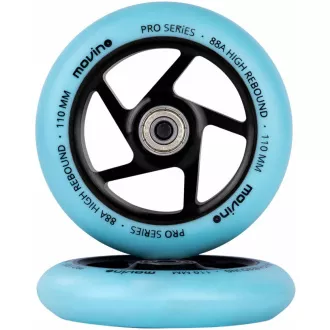 Náhradné kolieska na freestyle kolobežku 110mm, hliník, 2 ks, Modrá