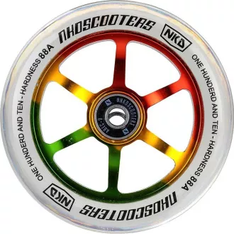 Kolieska na kolobežku NKD Rally Stunt 2ks, 110 mm, strieborné